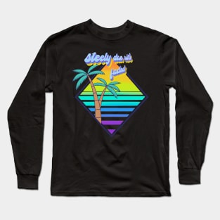 Steely Dan - Retro Faded - Style Beach Design Long Sleeve T-Shirt